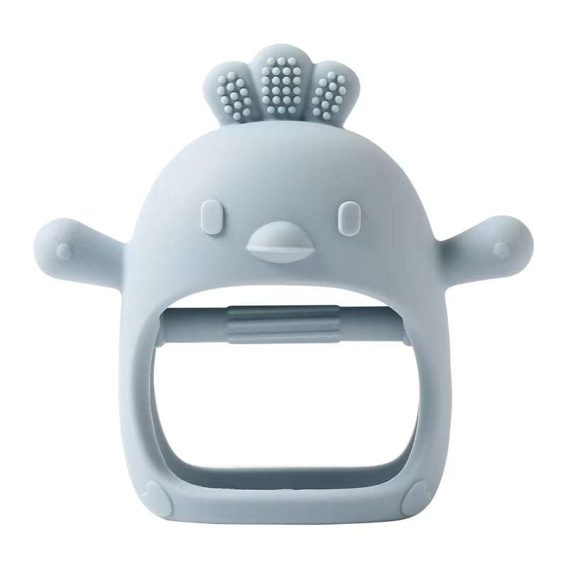 Baby Teether Chick Gloves Teether Silicone Anti-Eating Hand Molar Stick Massage Gums Baby Anti-Biting Teether Baby Accessories