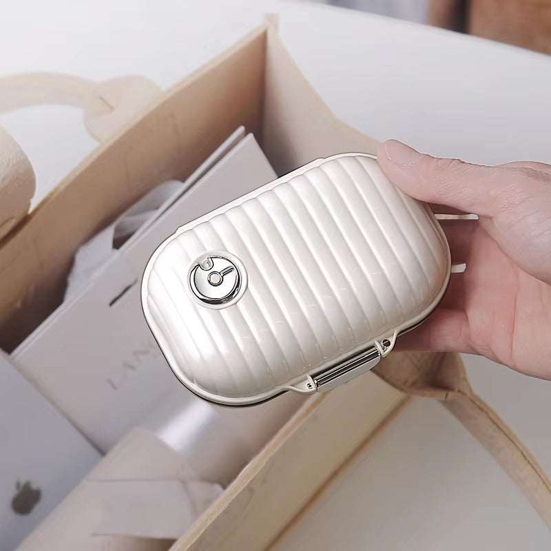Portable Travel for Seven Days Multiple Compartments Sealed Pill and Tablet Storage Box