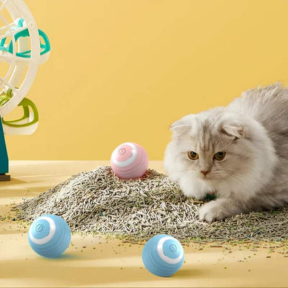 Cat Interactive Ball Smart Pet Cat Toys Indoor Automatic Rolling Magic Ball Electronic Interactive Cat Toy Cat Game Accessories