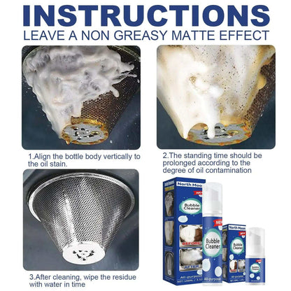 Oil Stain Foam Powerful Rust Removal Cleaner Kitchen Range Hood and Stove Heavy Oil Stain Cleaning and Decontamination Agent