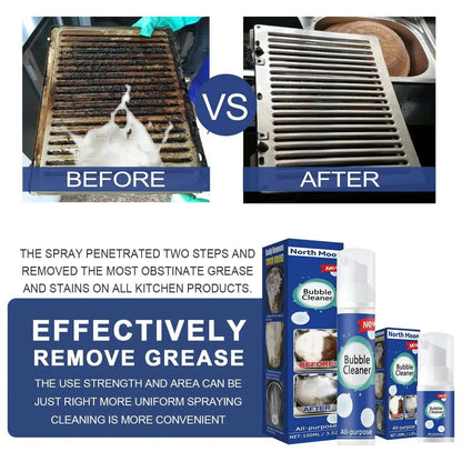 Oil Stain Foam Powerful Rust Removal Cleaner Kitchen Range Hood and Stove Heavy Oil Stain Cleaning and Decontamination Agent