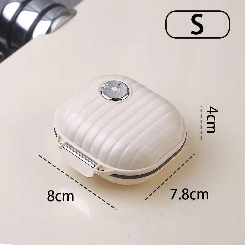 Portable Travel for Seven Days Multiple Compartments Sealed Pill and Tablet Storage Box